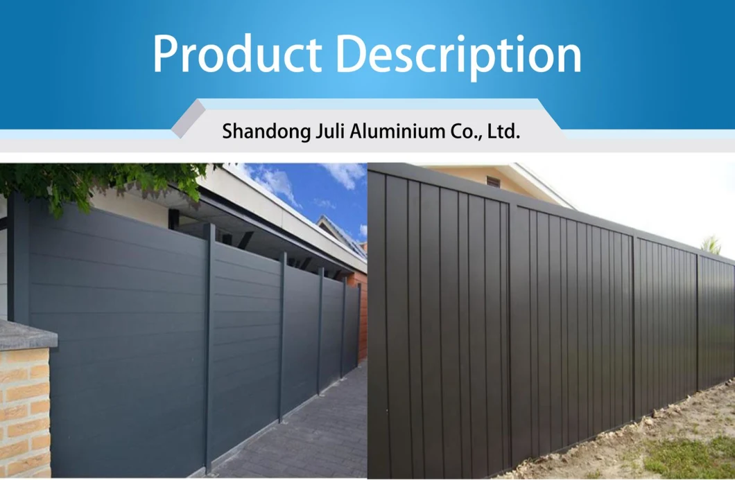 Residential Commercial Customized Aluminium Fence for House School Yard Garden