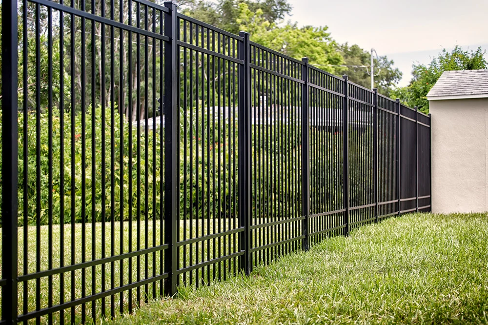 Garden Home Security Steel Metal Powder Coated Outdoor Spear Metal Tubular Black Galvanized Panels Powder Coat Fencing Fence