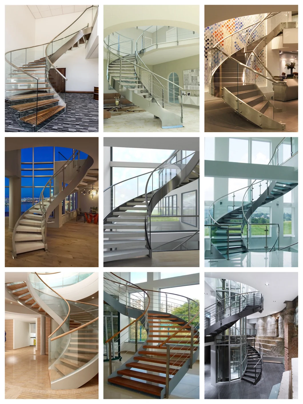 Modern Straight Staircase with Hardwood Floor Metal Railing Marble Stairs for Homes