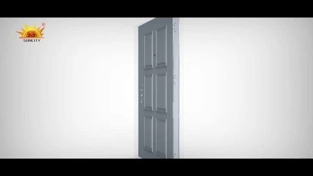 Modelos de diseño de puertas de acero puertas de puertas de hierro forjado (SC-S041)
