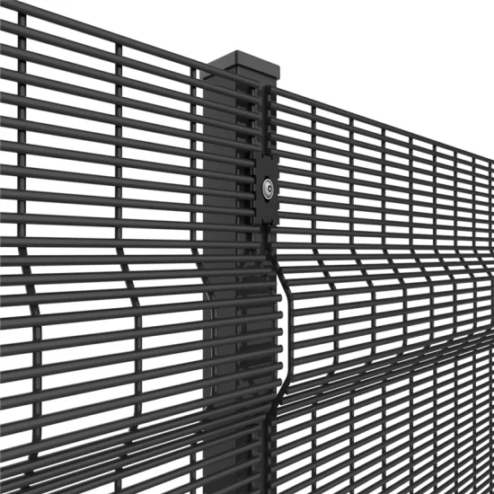 Venta al por mayor 358 Valla 32 mm Dra Anti Escalada Panel de valla de acero Valla de seguridad de metal Valla de vista clara de PVC para aeropuerto Mili-Tary Factory