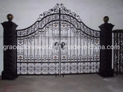 Puerta de hierro forjado para la decoración del hogar